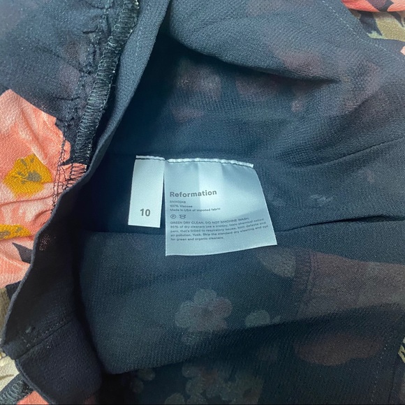 Reformation Jaden Floral Tiered Midi Dress 10 - Picture 9 of 10